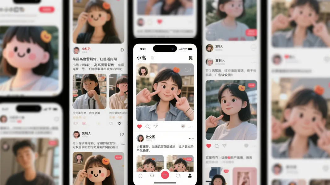 小红书惊现“小高和刚”复制人现象：仿佛神秘组织，太诡异了！