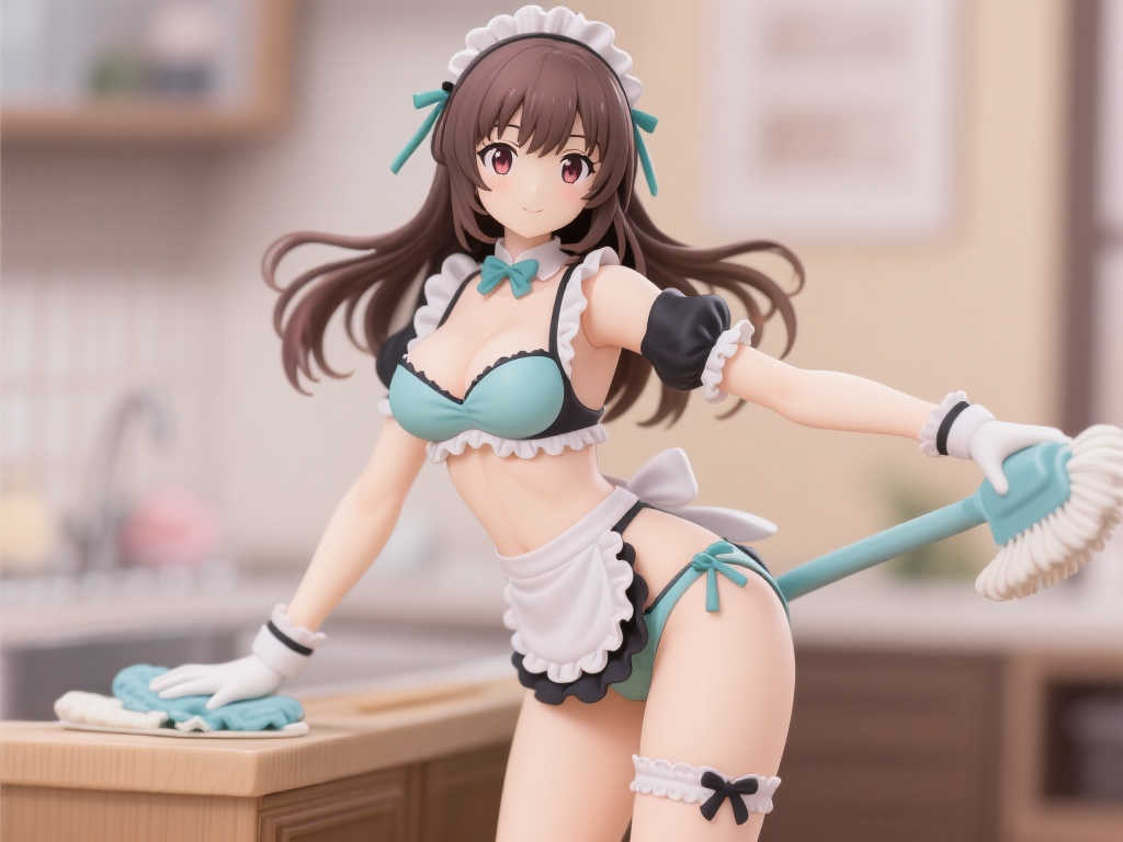 《出租女友》水原千鹤女仆风比基尼清洁造型模型正式预订启动