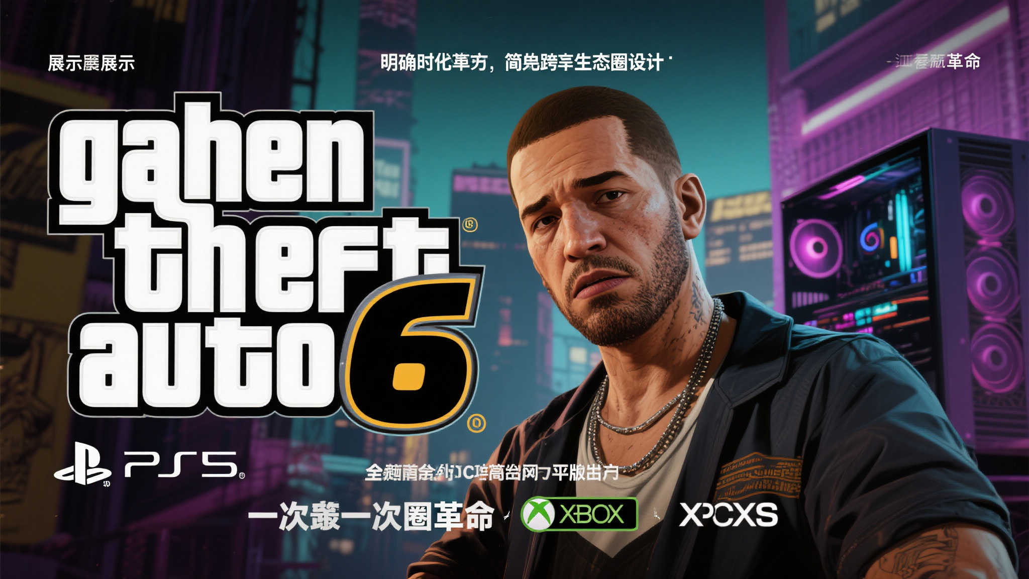 PS5实机画面揭晓，《GTA6》首发暂不支持PC版